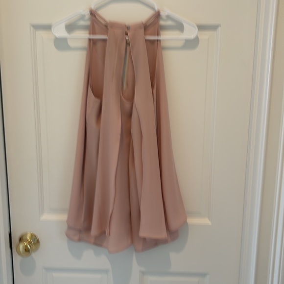 Banana Republic Flowy Dressy Blush Halter Tank Size Small - Picture 3 of 5